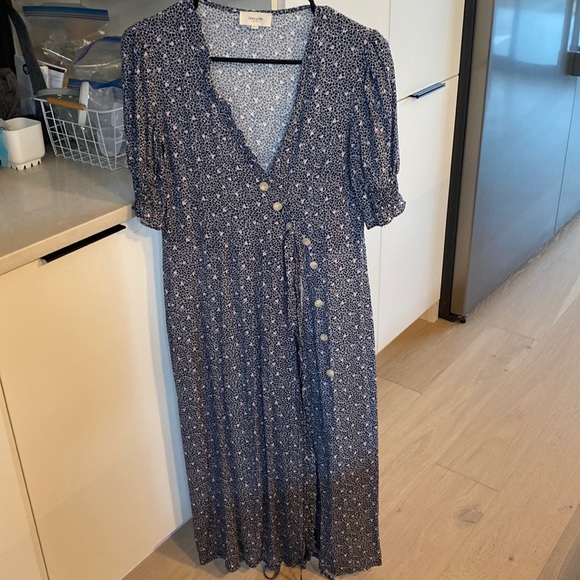 Grace & Mila blue print with Purple Hearts, never been worn - Picture 1 of 3